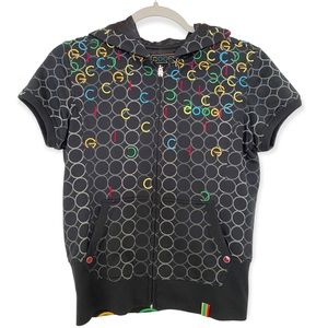 Coogi short sleeved hoodie-Great details! Medium. Excellent condition!